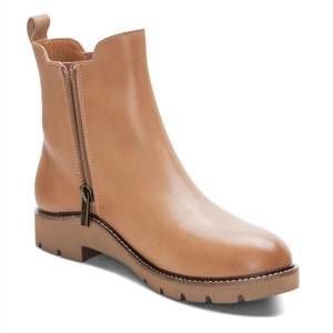 NEW AETREX women's hannah arch support boots in tan